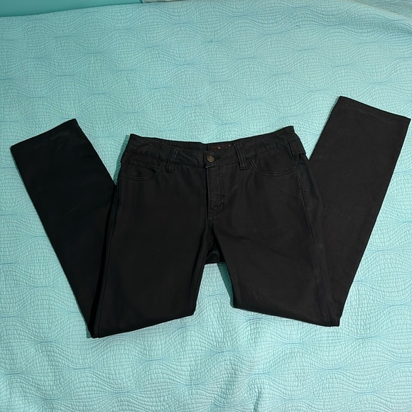 Mulberry black coated jeans